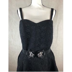 Lane Bryant Lace Dress Rhinestone Belt Formal